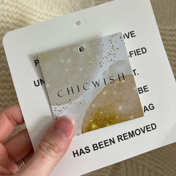 NWT Chicwish Cardigan with Heart Buttons - Picture 5 of 5